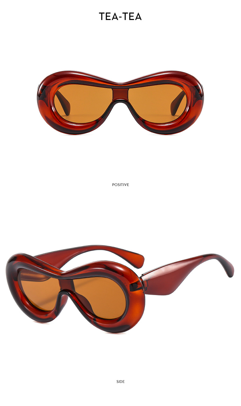 Y2K Spice Girls neue einteilige konkave Form lustige Blase dreidimensionale stilvolle Sonnenbrille bonbonfarbene Sonnenbrille_voghion.com