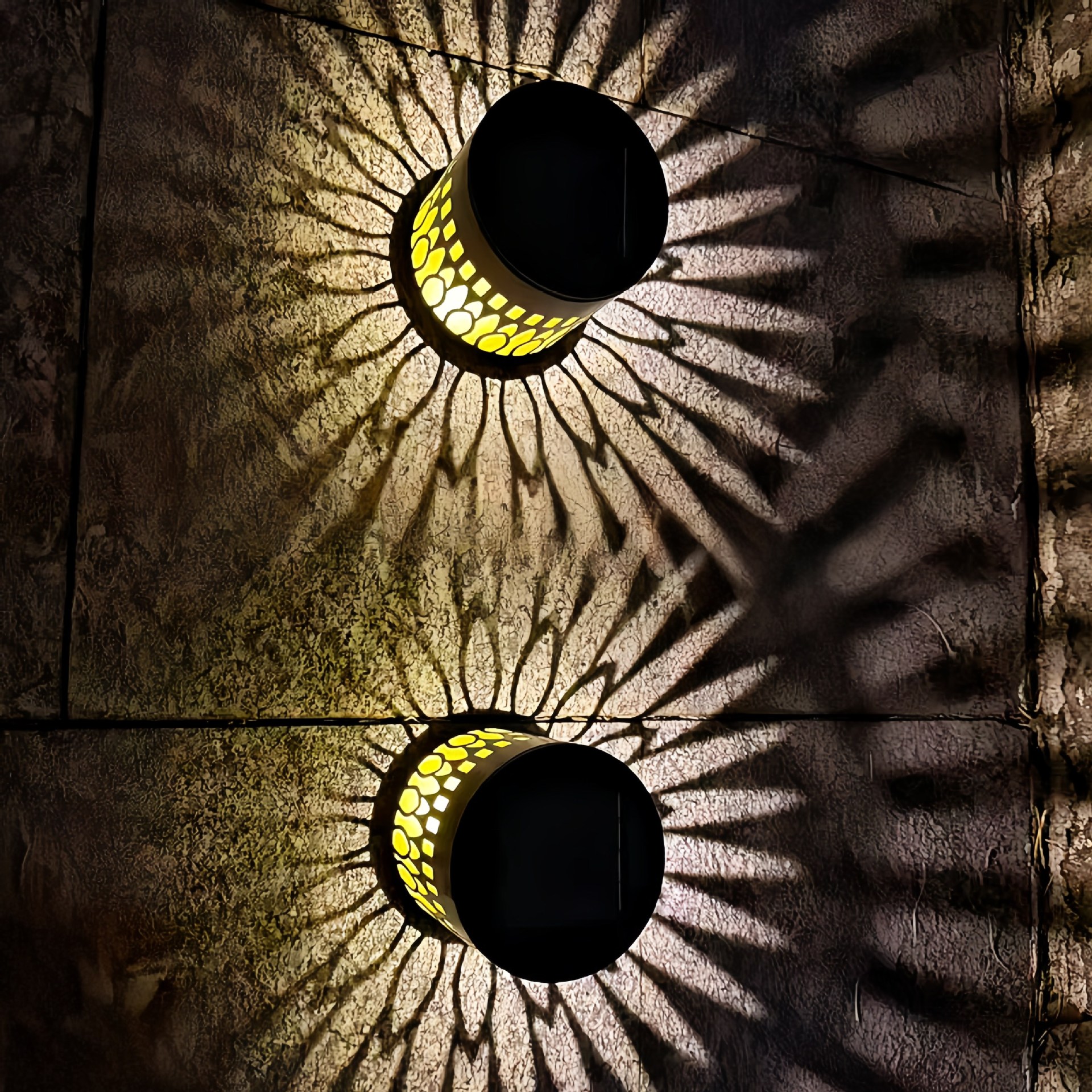 Cross-Border Solar Mandala Sunflower Outdoor Garden Decoration Landscape Wall Light_voghion.com