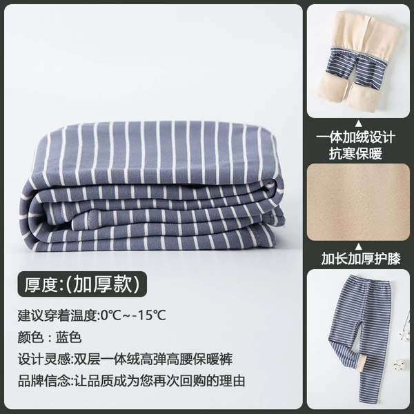 ZF-fleece pants) striped blue