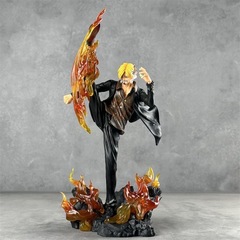 ワンピース WIFI サンジ麦わら帽子 3 戦争力悪魔風足サンジモデルハンドフィギュアアニメ装飾品