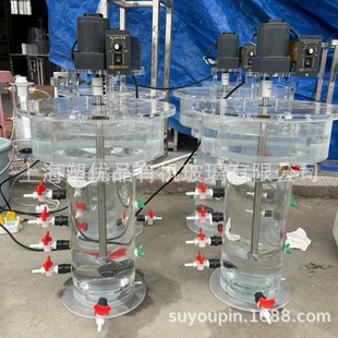 Acrylic SBR water bath insulation reactor plexiglass laminated water bath CSTR stirring aeration device SBR