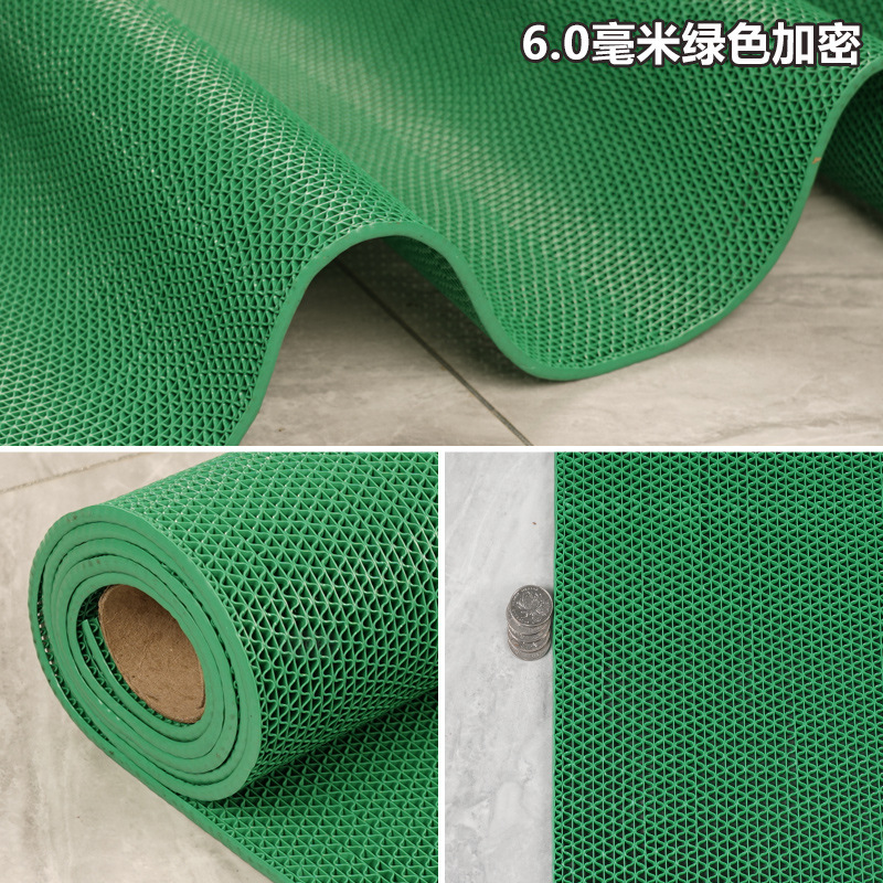 浴室の滑り止めマットを厚くしたトイレの台所の入り口の透かし彫り防水転倒防止マット屋外商用PVCマット|undefined