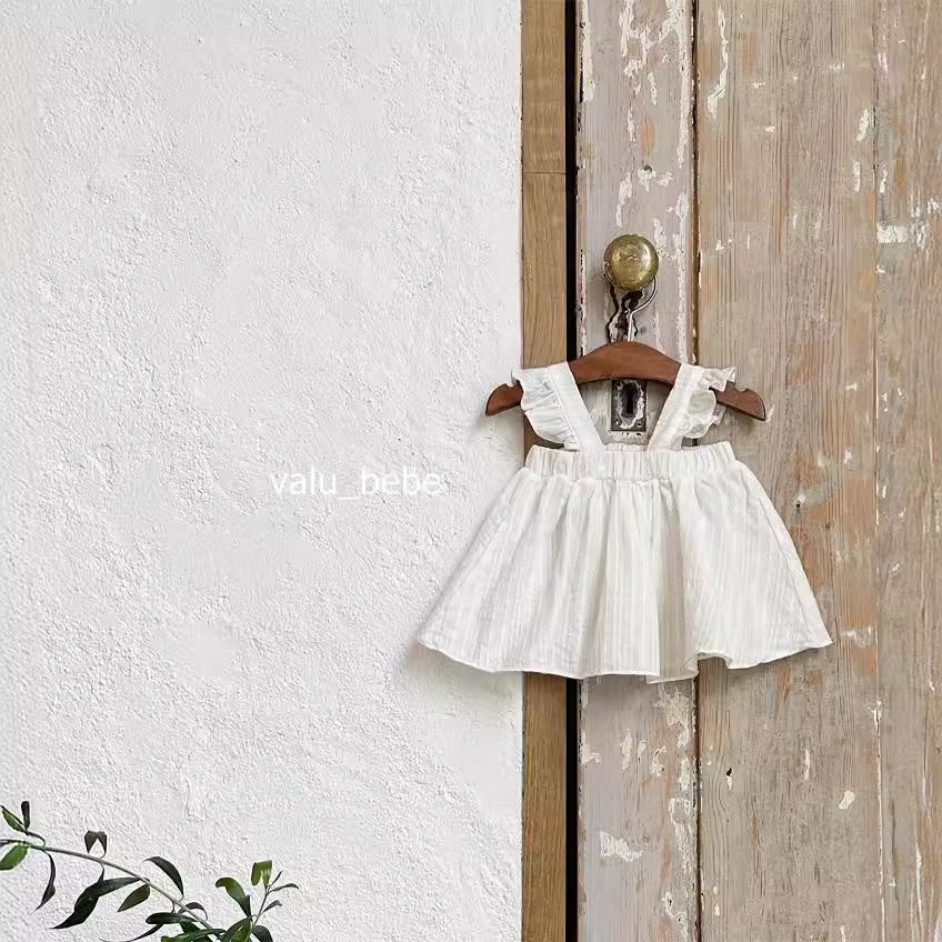 Niñas moles vestidos de cinturón coreano ropa infantil verano 2023 nueva ropa de bebé camiseta de verano ropa de bebé image 1