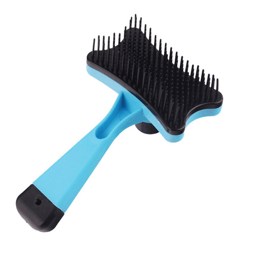Pet comb wholesale push-type dog combing brush knotting needle comb to remove hair small and medium-sized dogs and cats pet supplies