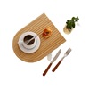 Bamboo and wooden pallet INS Wind Simple Woods Water Water Cake Bakery Creative Wave Cutchials