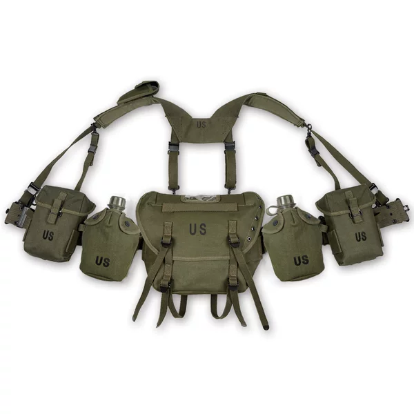 American M1956 M1961M14 Long Bag Equipment Combination First Aid Kit Water Kettle Shoulder Bag (Reproduction of Film and Television Props)