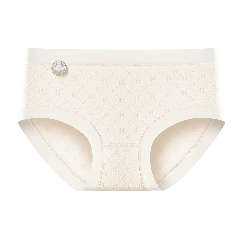 Ropa interior de las mujeres de clase A Puro algodón antibacteriano transpirable entrepierna chica calzoncillos cortos cabeza algodón chica ropa interior sin costuras mujeres