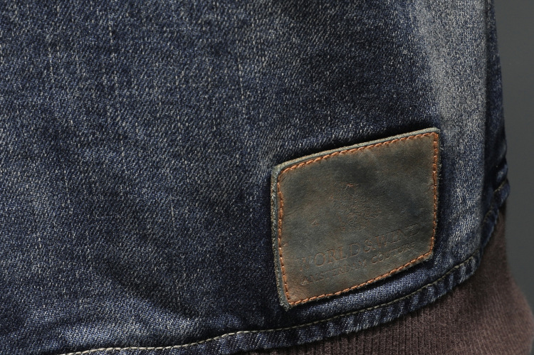 Men's Retro Stand Collar Denim Jacket Trendy Spring Autumn Coat_voghion.com