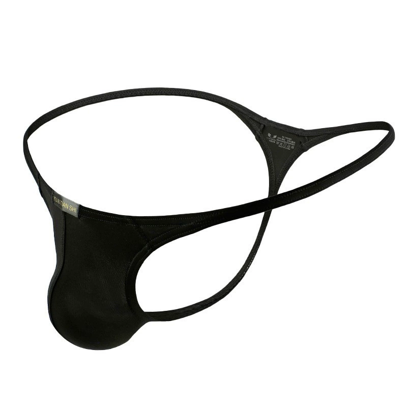 Men's Low-Waist Nylon Briefs, Breathable Mesh, Solid Colors, Sizes S–XXL