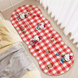 Şirin Hello Kitty imitasiyalı kaşmir uzun xalça, aşınmaya davamlı, yataq otağı, qonaq otağı üçün