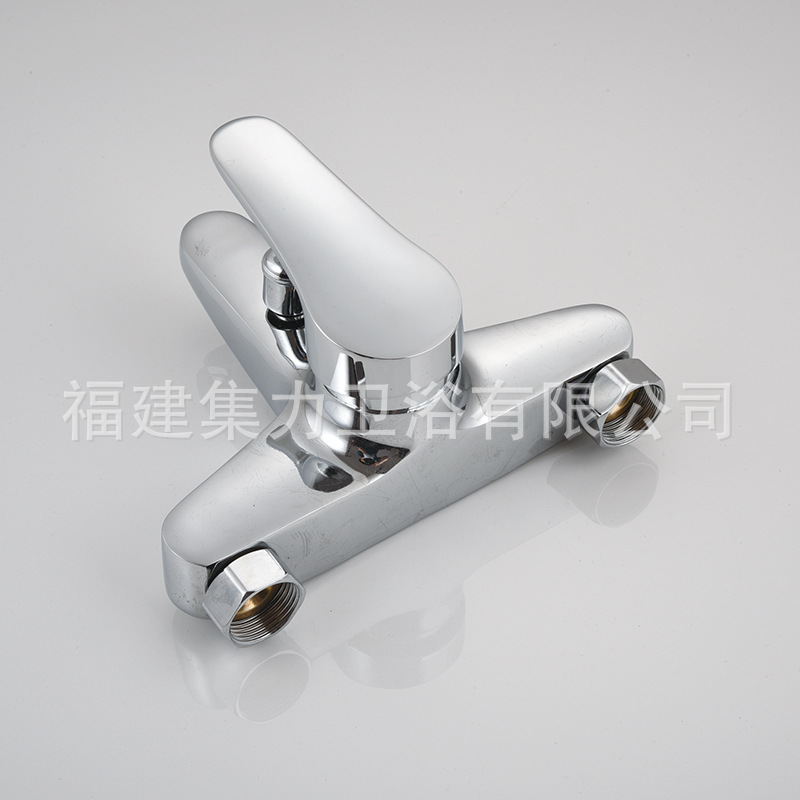 防溅水三联淋浴龙头冷热龙头混水阀家用优质型淋浴浴缸水龙头批发