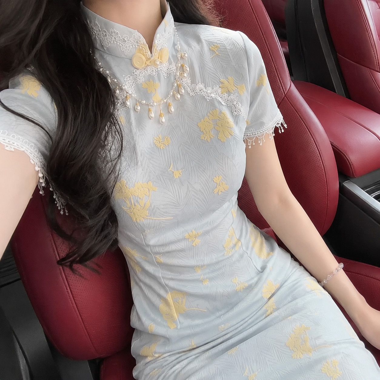 2026夏季新款气质高端年轻少女改良旗袍中国风修身连衣裙日常可穿