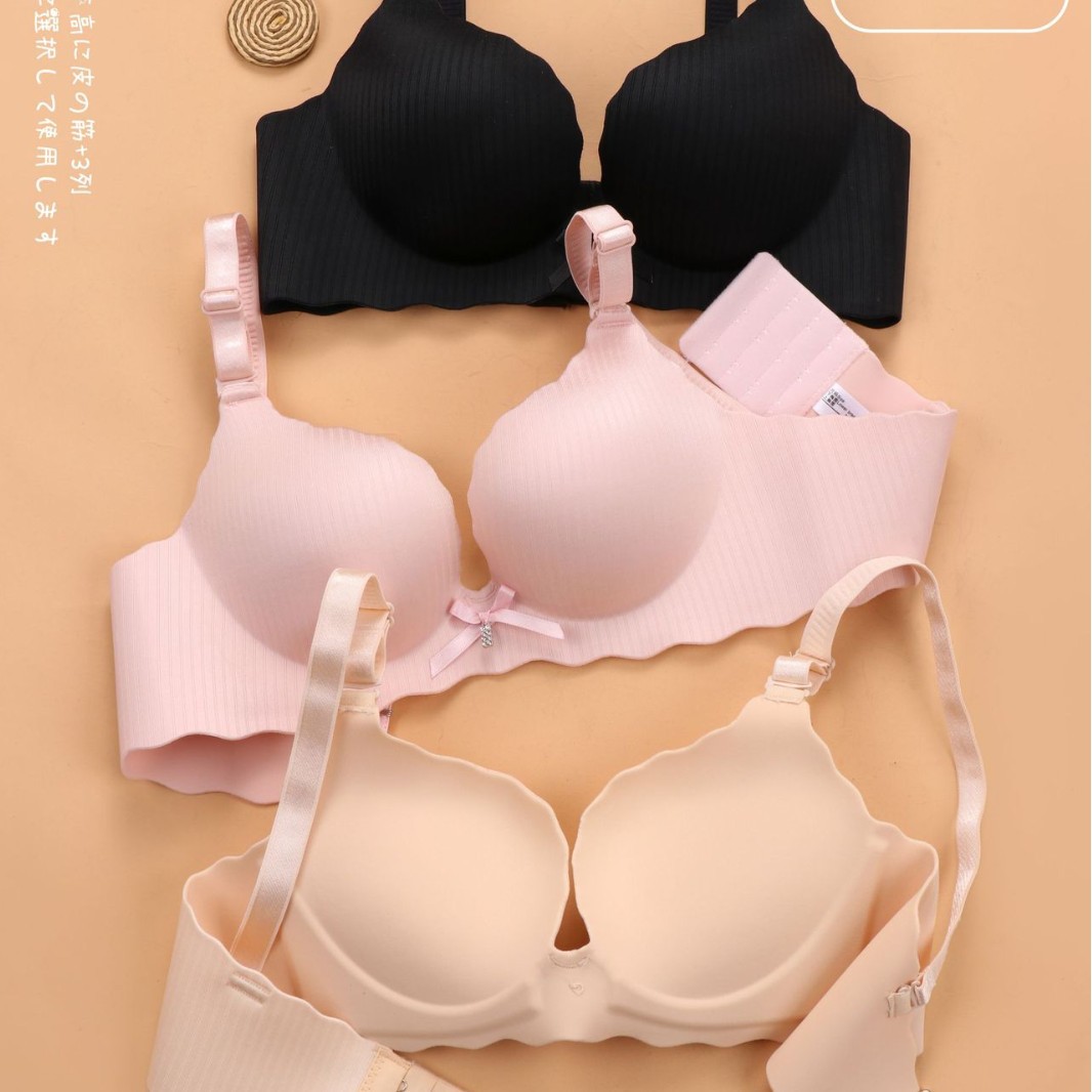 Venta directa de fábrica comercio electrónico transfronterizo Sudeste de Asia Vietnam Tailandia damas sin costuras sujetador de recogida lateral cómodo