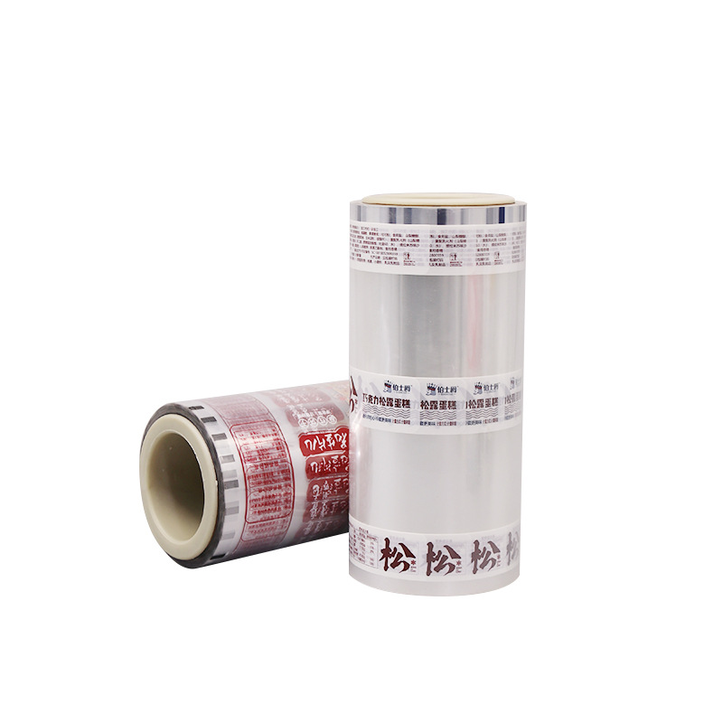 Venta directa de fábrica máquina de envasado automático película de rollo de envasado de alimentos película compuesta embalaje transparente de plástico película de rollo de impresión