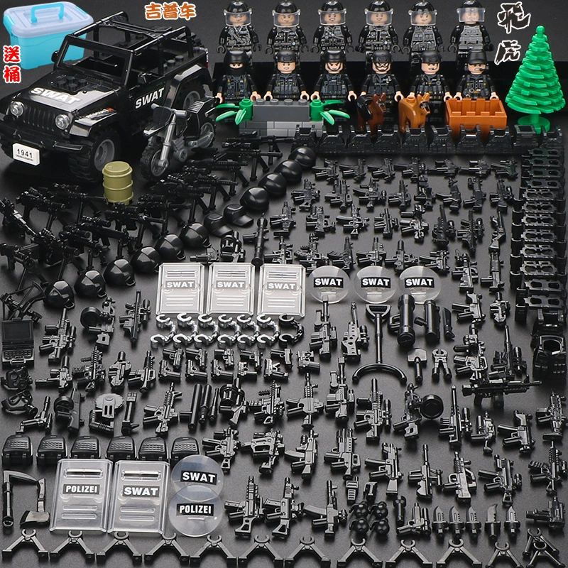 Конструктор с минифигурками (Lego) — военные и полиция, солдаты, техника и аксессуары, наборы