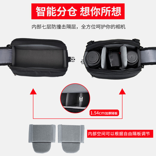 CADeN Carden SLR Photography Belt Bag Soft Handle Multifunctional Universal Camera Belt Bag Waterproof Digital Camera Bag