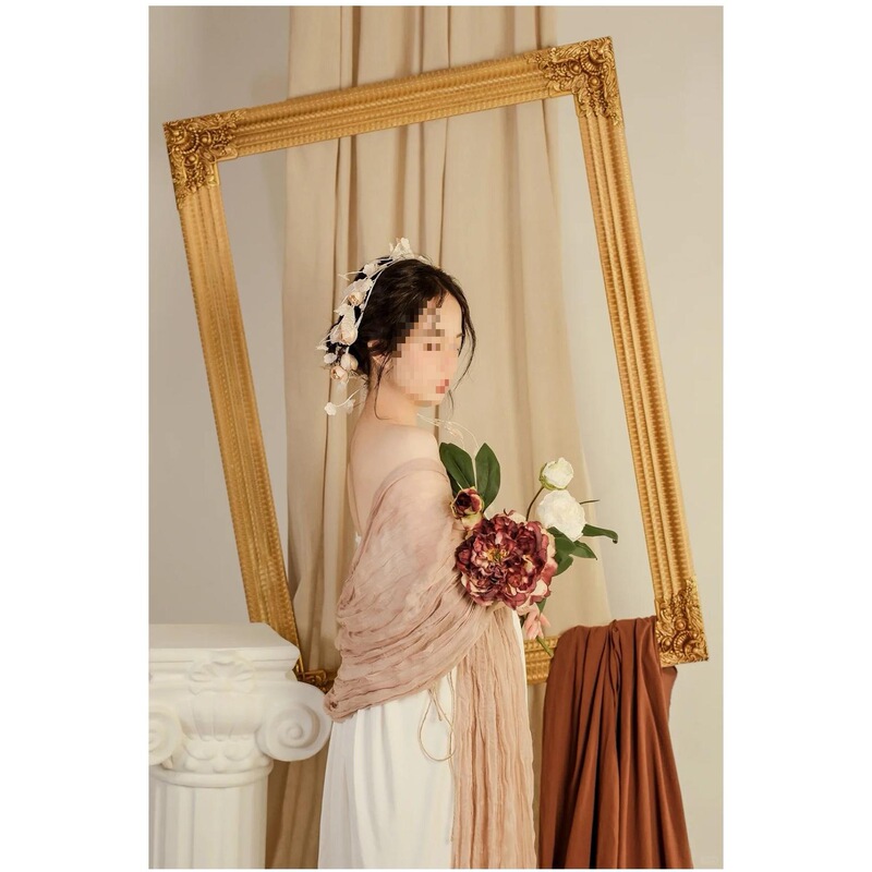 European Retro Photo Frame Wedding Photography Background Layout Decorative Frame Photo Photo Frame Wedding Props Ornaments Large Picture Frame