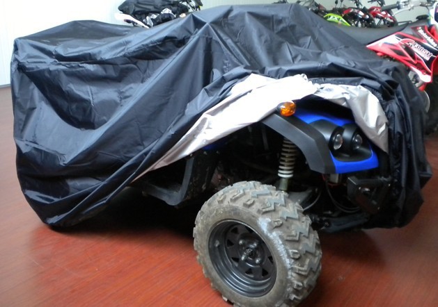 190t Polyester Taffeta Beach Vehicle Cover, All-Terrain Atv Cover, Sun Protection and Rain Protection, Black/Camouflage/Silver