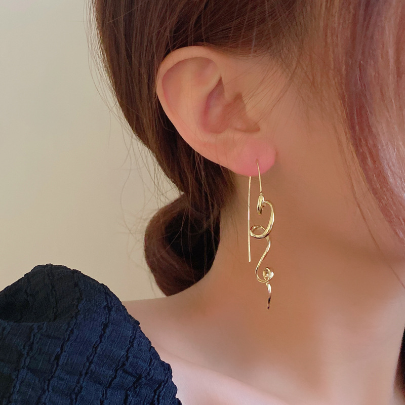 Fashion Snake Alloy Plating Womenu0027S Drop Earrings 1 Pair