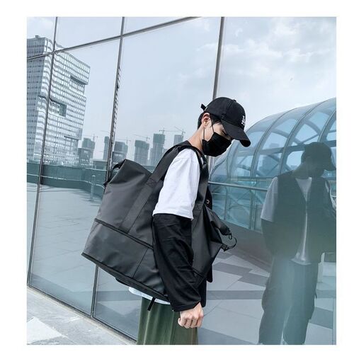 Sports travel bag, foldable, durable, high-end, dry-wet separation, travel double-layer, outdoor, cross-body, wear-resistant, portable, waterproof