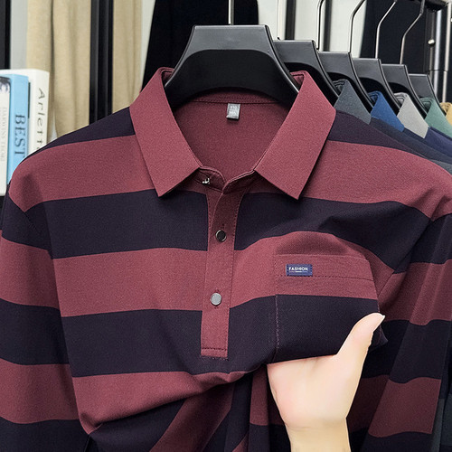 Long-sleeved T-shirt, men's autumn trend, fashionable casual, all-matching loose round collar sweater, fashion brand men's wear, Kaman
