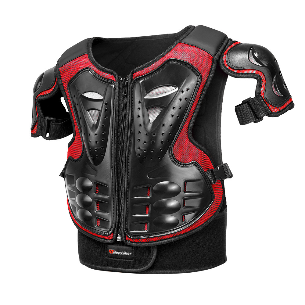 chaqueta de armadura para niños rueda de protección de bicicleta esquí rodilla de protección de codo deportivo al aire libre bicicleta de montaña protector