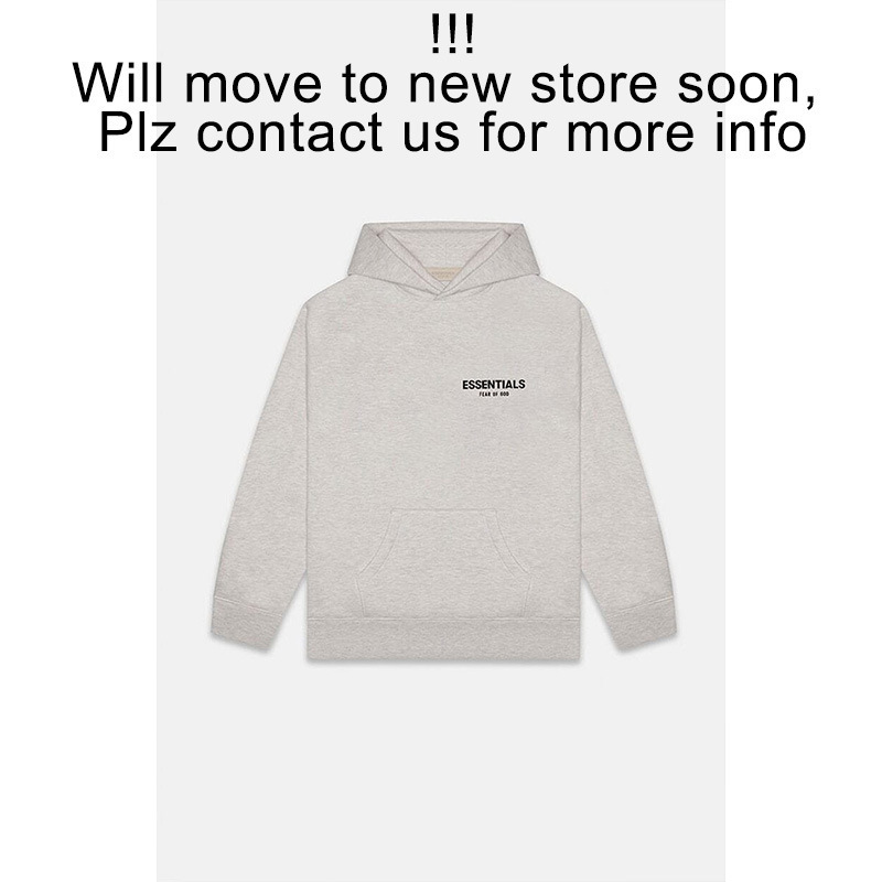 2025SS 带帽卫衣前后黑印花ESSENTIALS潮牌Hoodie跨境卫衣宽松加|undefined