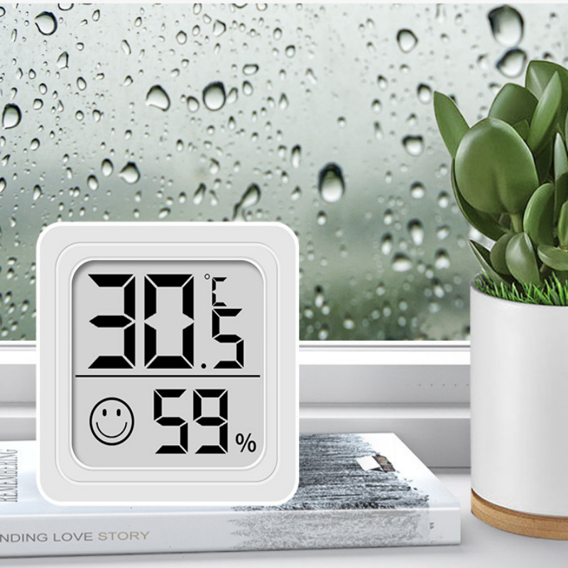 高精度电子温湿度计家用壁挂式干湿两用亚马逊室内迷你温湿度计