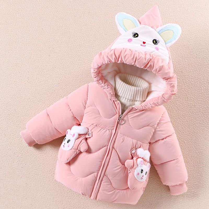 girl Down Jackets new pattern Adorable baby Winter clothes keep warm thickening Cartoon coat Children Manufactor wholesale On behalf of