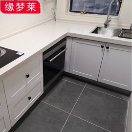 WT9P整体橱柜厨房定 制欧式家用石英石台面实木多层板定 做厨柜全