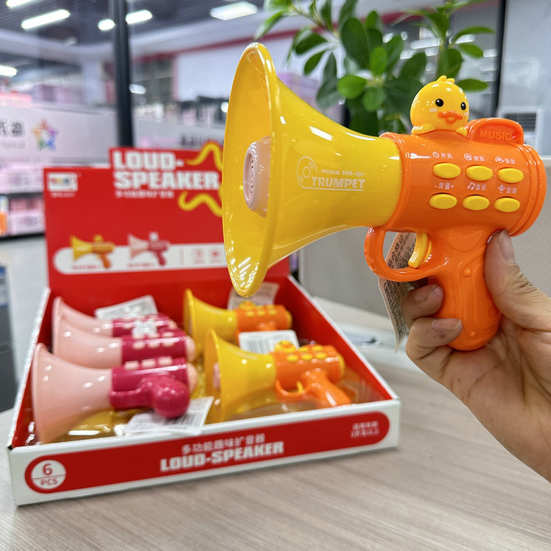 6つの可変音小型スピーカーアンプ、多機能録音、音楽、歌、男の子、女の子、子供用おもちゃ、公園の屋台|undefined