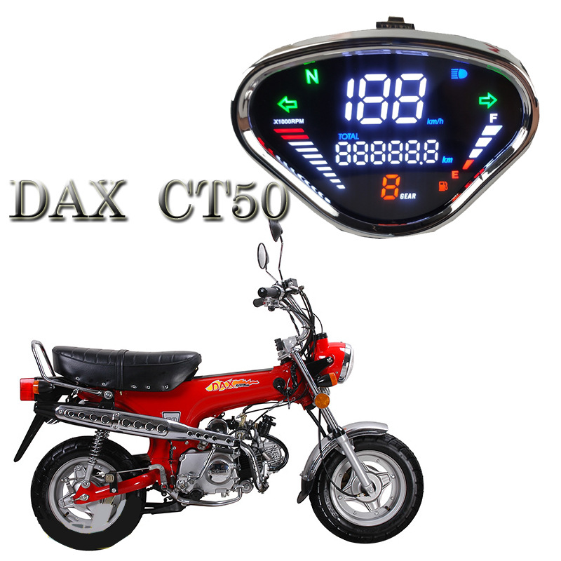 Dax Ct50 Motorcycle Jincheng 50 Giraffe 70 Monkey Digital Instrument Assembly with Tachometer Modification Meter