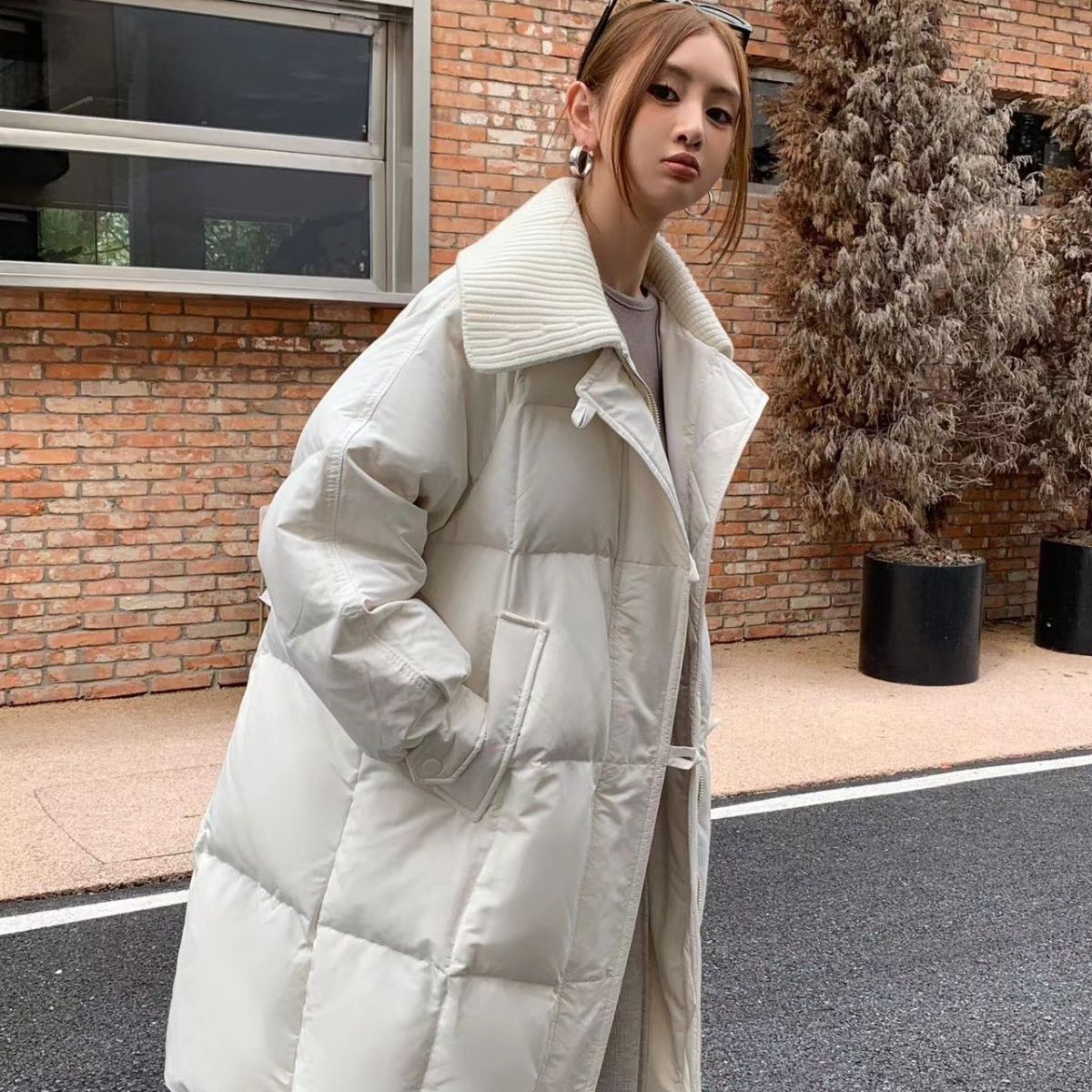 2025新款加厚棉衣棉服女中长款过膝冬季羽绒棉袄韩版宽松外套
