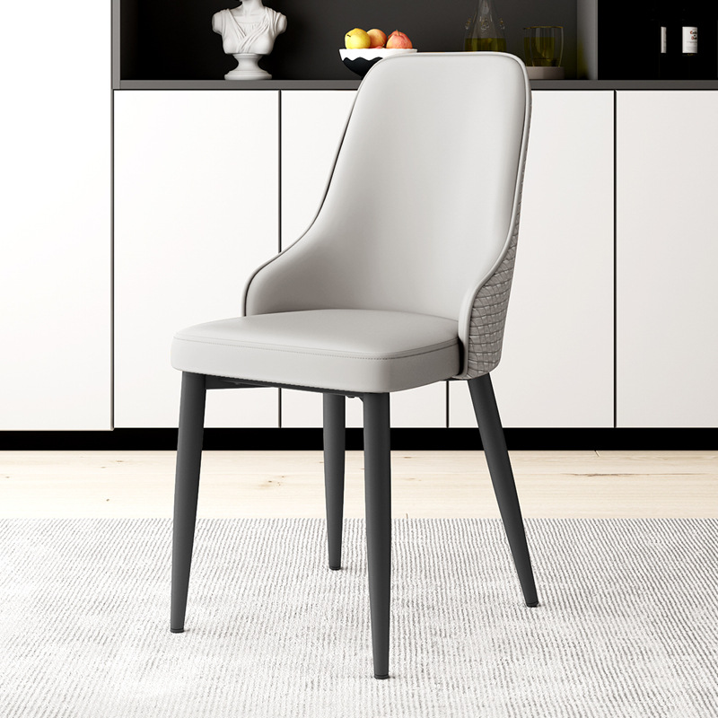 silla de comedor simple moderna sala de estar mesa de comedor silla taburete de hotel respaldo grueso silla de seda