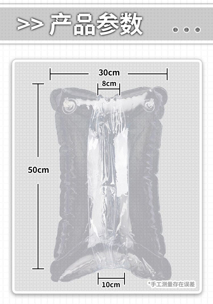 Inflatable Half-Doll Masturbation Pillow with Insertable Sleeve, PVC Manual Sex Toy for Men — detail image 9