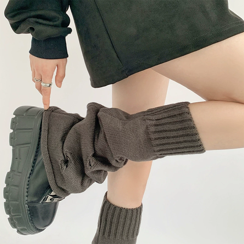 Вязаные осенние gaiters, комплект, носки, мегафон