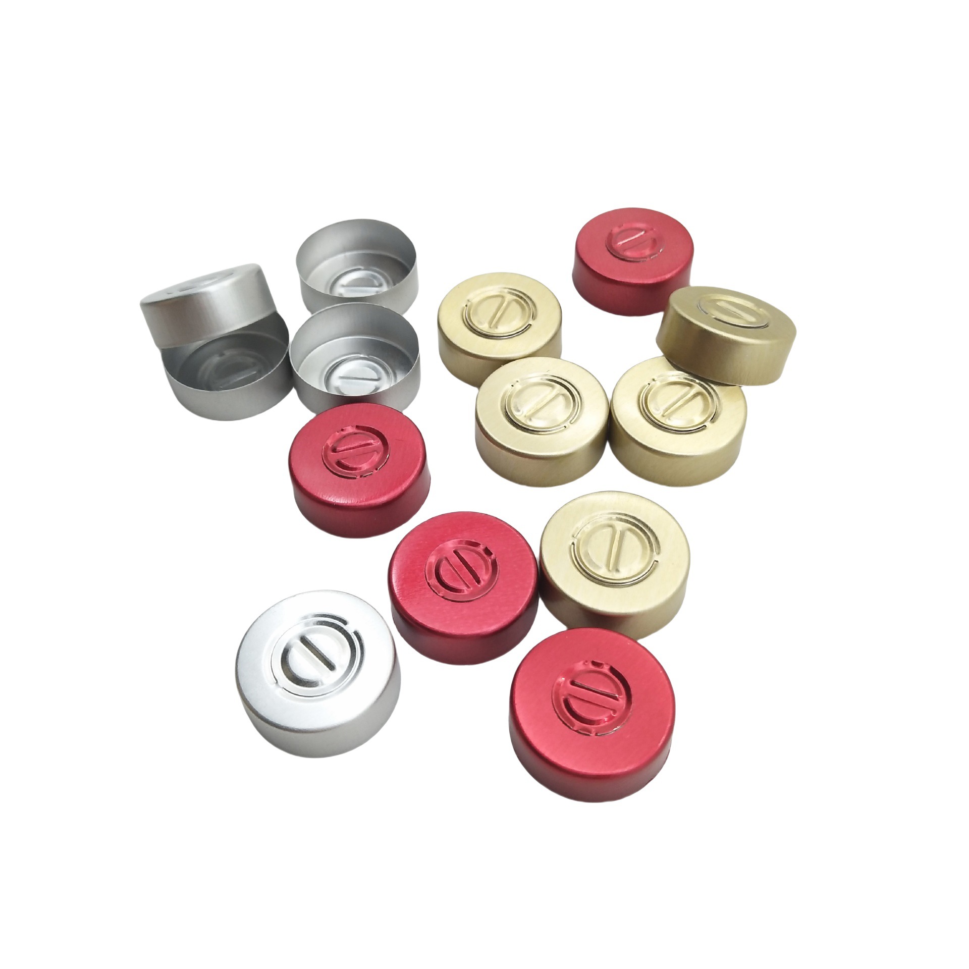 铝盖西林瓶铝塑盖 各种型号铝塑盖 撕拉铝塑组合盖胶塞支持定制