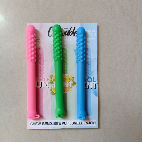 New Essential Oil Breather Respirator Breathable Multi-Flavor Chewing Stick Silicone Containing Essential Oils