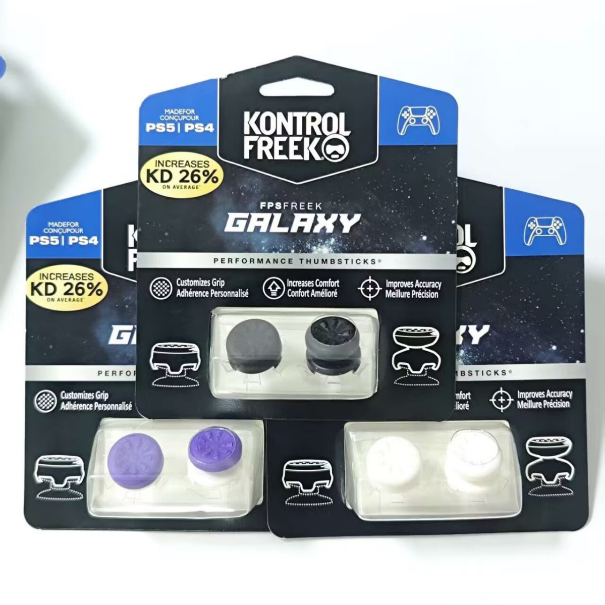 Suitable for Kontrolfreek Ps4 Joystick Caps, Ktf Height-Increasing Caps, Fps Competitive Joystick Caps, Ps5 Controller