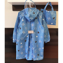 日本儿童雨衣男童女童小孩学生幼儿园宝宝雨披防水书包位上学直销