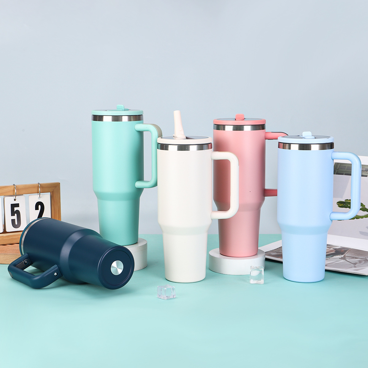 Fourth Generation 40Oz Car Large Capacity Double-Layer Vacuum Insulated Top Quality Outdoor Portable With Straw Ice Cup_voghion.com