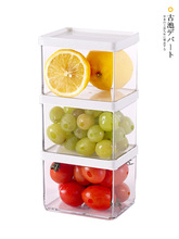 韩国CHANGSIN冰箱收纳保鲜盒长方形水果储物食品带盖五谷杂粮盒