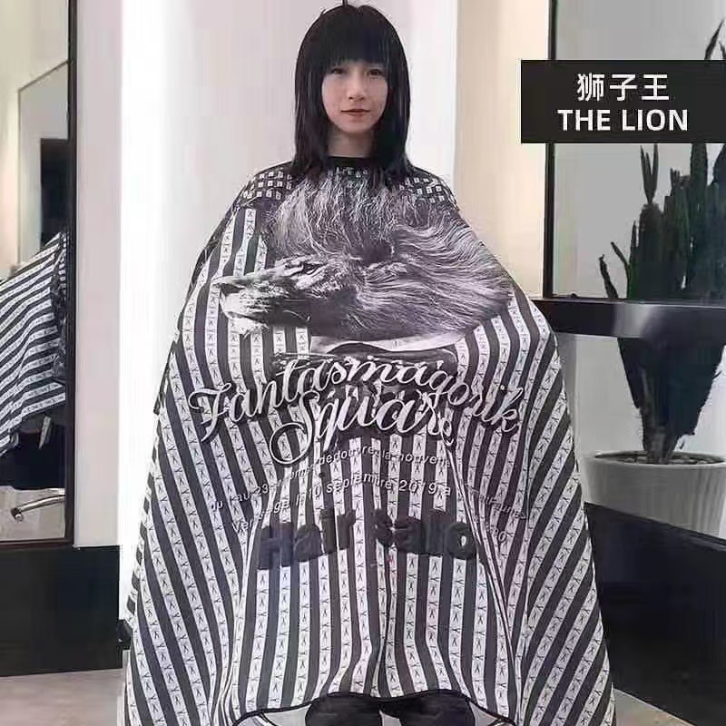 Una variedad de patrones de impresión barbería de tela de envoltura teñido de aceite de corte de cabello grande cortador de cabello tela de pañuelo al por mayor herramientas de peluquería de烫me