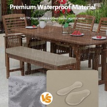 户外长椅垫,强化防水座垫,防滑底部的高密度长垫 庭院花园秋千