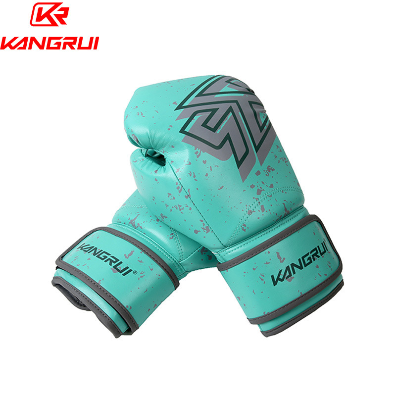 Guantes de boxeo Kangrui transfronterizos Guantes de boxeo personalizados OEM Guantes de entrenamiento de lucha Sanda Guantes se pueden diseñar