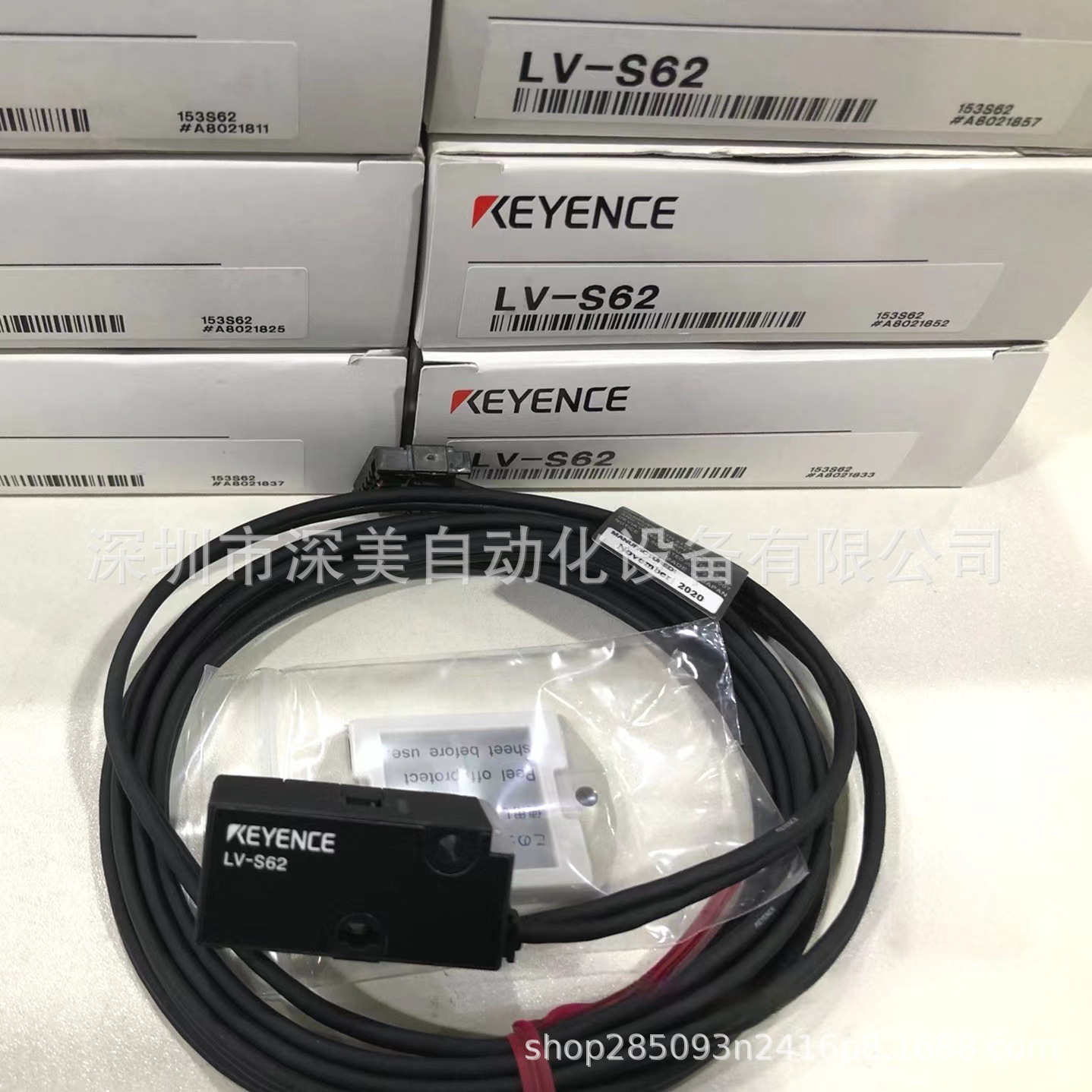 原装LV-S62数字激光传感器头回归反射型 KEYENCE基恩士议价