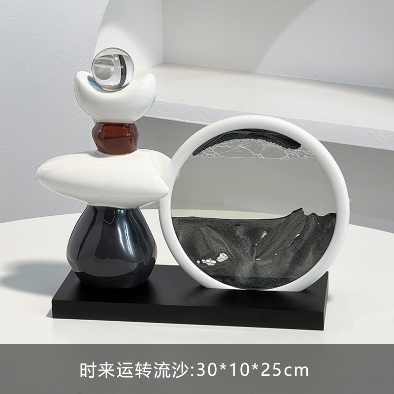時運流砂絵画装飾品リビングルームテレビキャビネットワインキャビネット玄関ライト高級ハイエンドオフィス|undefined