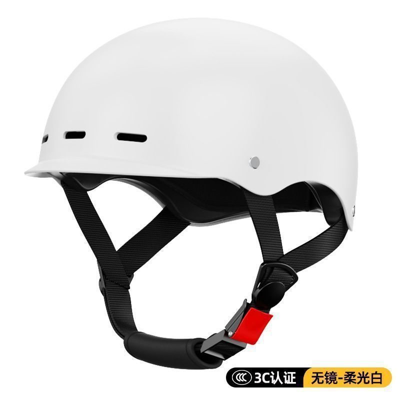 Electric Vehicle Helmet, Motuoche Motosiklet kaskı (dəbilqə) - 3c-soft-white-no-mirror