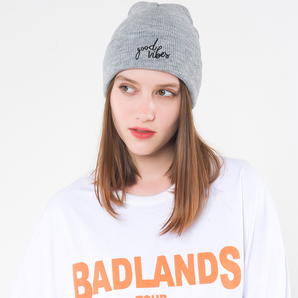 Unisex Gender Embroidery Design Unisex Basic Letter Embroidery Eaveless Wool Cap