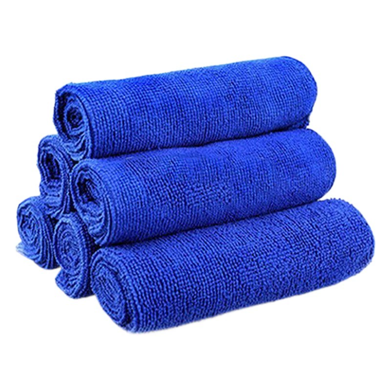 Автомобильное полотенце из микрофибры для автомойки 30*30 см Автомобильная ткань Вощеная синяя упаковка в наличии прямые продажи